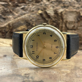 Movado - Tempomatic Vintage - 750er yellow gold - Ref. 8635