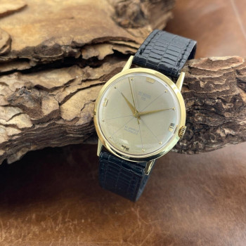 HY. Moser - 21 Jewels Dresswatch - 18 Kt Gelbgold - 14,02g