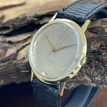 HY. Moser - 21 Jewels Dresswatch - 18 Kt Gelbgold - 14,02g