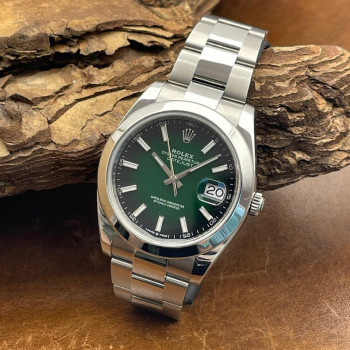 Rolex - Datejust 41 - fading green dial - UNWORN - FULLSET 2023 - Ref. 126300