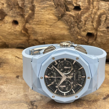 Hublot - Classic Fusion Aerofusion 45 Ltd. Chrono Orlinski Sky Blue Ceramic - FULLSET 2022 - Ref. 525.ES.0170.RX.ORL22