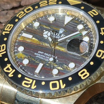 Rolex - GMT-Master II Tigerauge - 750er Gelbgold - FULLSET - Ref. 116718LN