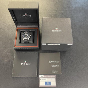 Tag Heuer Carrera Cal. 16 Chronograph Box und Papieren ,  Ref. CV2A10.FC6235