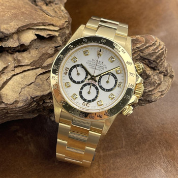 Rolex - Daytona Zenith Gelbgold Dia Dial - FULLSET 1997 LC100 - Ref. 16528 - inverted six