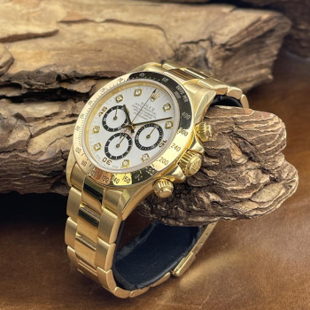 Rolex - Daytona Zenith Gelbgold Dia Dial - FULLSET 1997 LC100 - Ref. 16528 - inverted six