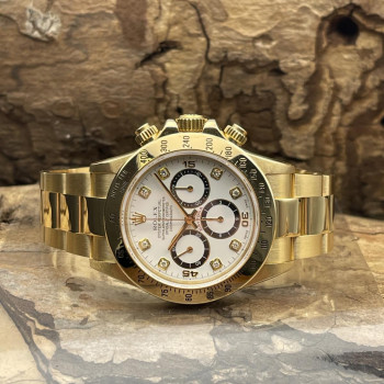 Rolex - Daytona Zenith Gelbgold Dia Dial - FULLSET 1997 LC100 - Ref. 16528 - inverted six