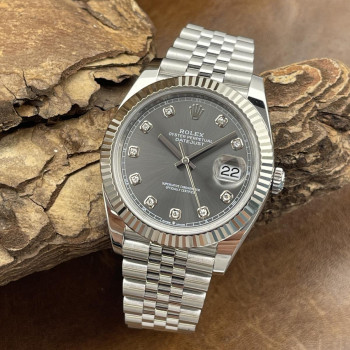 Rolex - Datejust 41 Grey Dia Dial - FULLSET 2024 - Ref. 126334