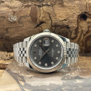Rolex - Datejust 41 Grey Dia Dial - FULLSET 2024 - Ref. 126334