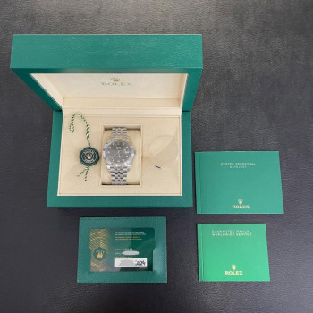Rolex - Datejust 41 Grey Dia Dial - FULLSET 2024 - Ref. 126334