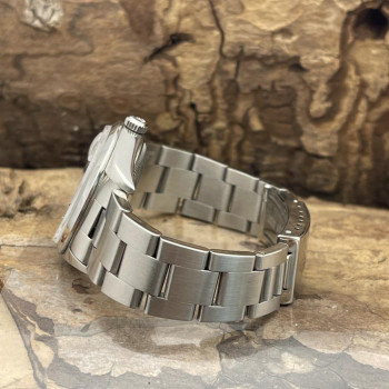 Rolex - Oyster Perpetual Date 34 Weiß Römisch - Ref. 15200