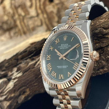 Rolex - Datejust 41 Mint Sunburst Dial - UNGETRAGEN - FULLSET 2026 - Ref. 126331 - teilverklebt