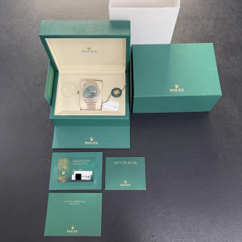 Rolex - Datejust 41 Mint Sunburst Dial - UNGETRAGEN - FULLSET 2026 - Ref. 126331 - teilverklebt