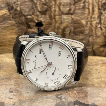 Blancpain - Villeret Quantieme Annuel GMT - NEUWARE - FULLSET - Ref. 6670-1127-55B