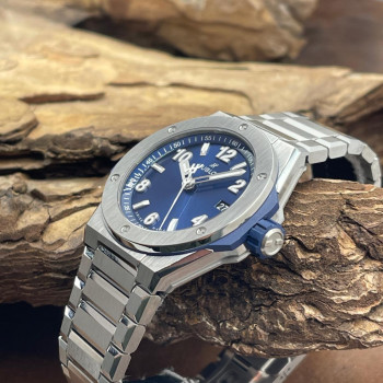 Hublot - Big Bang Time Only Integrated Titanium Blue - NEUWARE - FULLSET 2025 - Ref. 457.NX.7170.NX