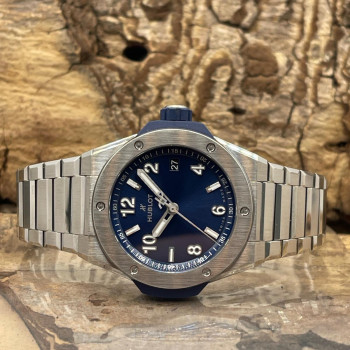 Hublot - Big Bang Time Only Integrated Titanium Blue - NEUWARE - FULLSET 2025 - Ref. 457.NX.7170.NX