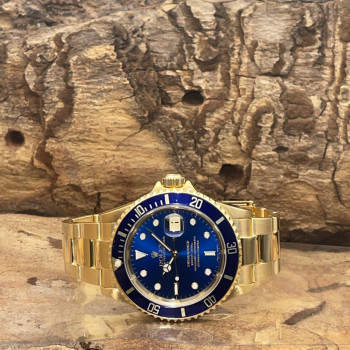 Rolex - Submariner Date - 750 Gelbgold - FULLSET 2004 - Ref. 16618
