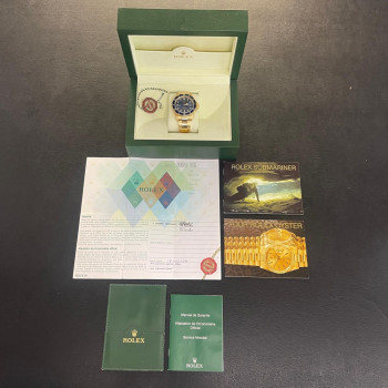 Rolex - Submariner Date - 750 Gelbgold - FULLSET 2004 - Ref. 16618