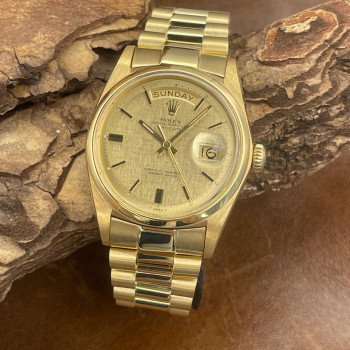 Rolex - Day-Date 36 - 750er Gelbgold - Vintage, FULLSET 1970 - Ref. 1803