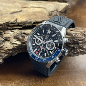 TAG Heuer - Carrera Heuer02 Twin-Time - NEUWARE - FULLSET 2023 - Ref. CBG2A1Z.FT6157