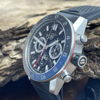 TAG Heuer - Carrera Heuer02 Twin-Time - NEUWARE - FULLSET 2023 - Ref. CBG2A1Z.FT6157