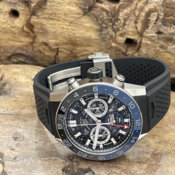 TAG Heuer - Carrera Heuer02 Twin-Time - NEUWARE - FULLSET 2023 - Ref. CBG2A1Z.FT6157