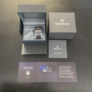TAG Heuer - Carrera Heuer02 Twin-Time - NEUWARE - FULLSET 2023 - Ref. CBG2A1Z.FT6157