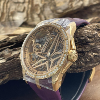 Roger Dubuis - Excalibur Rosé Monobalancier - Diamonds - NEW GOODS - FULLSET 2026 - Ref. RDDBEX0953