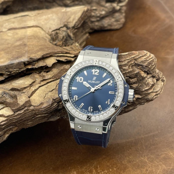 Hublot - Big Bang Blue Diamonds - NEUWARE - FULLSET - Ref. 457.NX.7170.NX