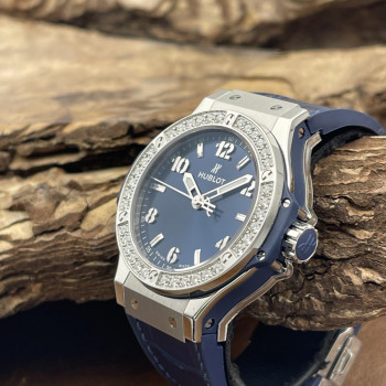 Hublot - Big Bang Blue Diamonds - NEUWARE - FULLSET - Ref. 457.NX.7170.NX