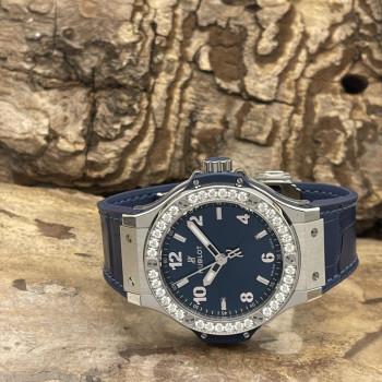 Hublot - Big Bang Blue Diamonds - NEUWARE - FULLSET - Ref. 457.NX.7170.NX