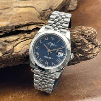 Rolex - Oyster Perpetual Datejust 41 Blue - UNWORN - FULLSET 2026 LC100 - Ref. 126300