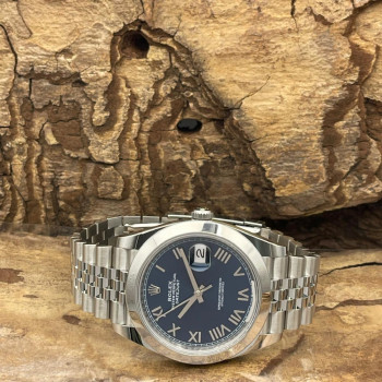 Rolex - Oyster Perpetual Datejust 41 Blue - UNWORN - FULLSET 2026 LC100 - Ref. 126300
