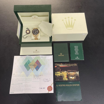 Rolex - GMT-Master II Gelbgold - FULLSET 2007 - Ref 16718