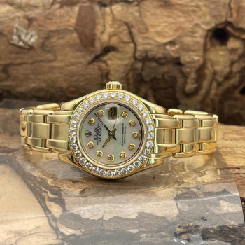 Rolex - Pearlmaster - Gelbgold 750 ca.102gr. - Ref. 80298 - Diamant Lünette und Zifferblatt ( AFTERMARKET)