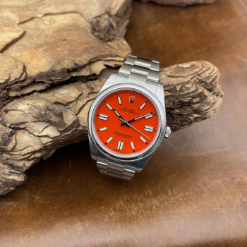 Rolex - Oyster Perpetual 41 - Korallenrot - Box & Papiere - Ref. 124300