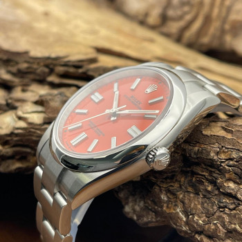 Rolex - Oyster Perpetual 41 - Korallenrot - Box & Papiere - Ref. 124300
