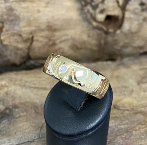 Wempe Ring 18kt yellowgold with diamond