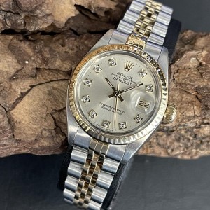 Rolex Oyster Perpetual Date Lady - Ref. 6917 - Datejust Diamant Zifferblatt