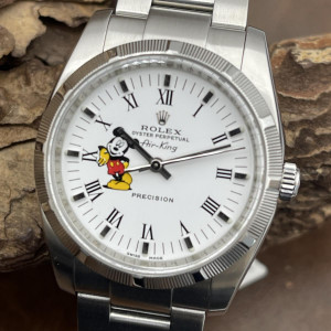 Rolex - Oyster Perpetual Air-King 34 "Mickey" - FULLSET 2009 - Ref. 114210