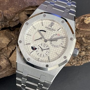 Audemars Piguet Royal Oak Dual Time with extract papers - Ref. 26120ST.OO.1220ST.01