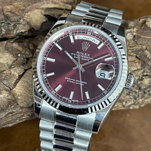 Rolex Oyster Perpetual Day-Date 36 "Cherry" - FULL-SET 2002 - Ref. 118239