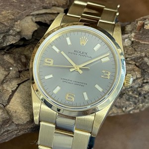 Rolex Oyster Perpetual 34 - 750 Gelbgold - Ref. 14208