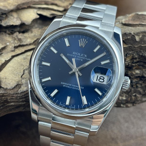 Rolex - Date 34 - blaues Blatt - Ref. 115200