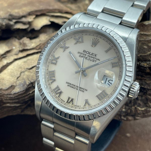 Rolex Oyster Perpetual Datejust 36 - Ivory - Ref. 16220
