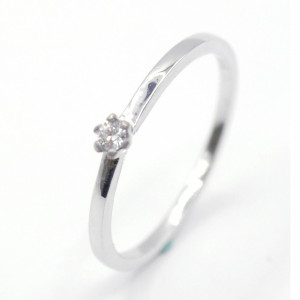 Ring 14kt mit ca. 0,03 ct Brillant