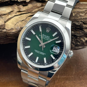 Rolex - Datejust 41 - fading green dial - UNWORN - FULLSET 2023 - Ref. 126300