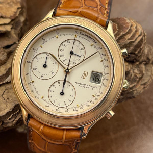Audemars Piguet - Huitième Chronograph - 750 rosé gold - FULLSET German - Ref. 25644