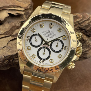 Rolex - Daytona Zenith Gelbgold Dia Dial - FULLSET 1997 LC100 - Ref. 16528 - inverted six