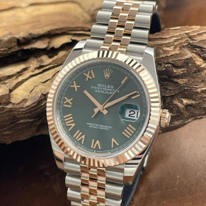 Rolex - Datejust 41 Mint Sunburst Dial - UNGETRAGEN - FULLSET 2026 - Ref. 126331 - teilverklebt