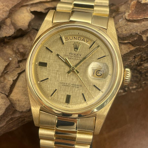 Rolex - Day-Date 36 - 750er Gelbgold - Vintage, FULLSET 1970 - Ref. 1803